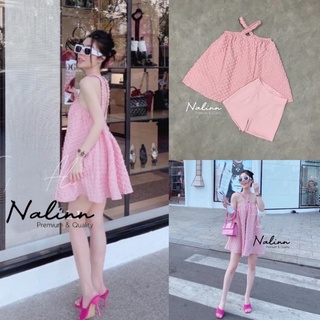 CODE : NS0002 ชุดน่ารัก เสื้อ+กางเกงขาสั้น ชุดสีชมพู งานป้าย Nalinn