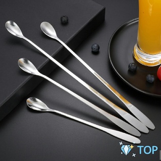 ช้อนคนด้ามยาว ช้อนหางยาวสแตนเลส ช้อนชงกาแฟ ช้อนชงนม ช้อนคนสแตนเลส  stainless steel stirring spoon