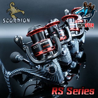 รอกตกปลา รอกสปินนิ่ง SCORPION RS Series (BLACK/RED)