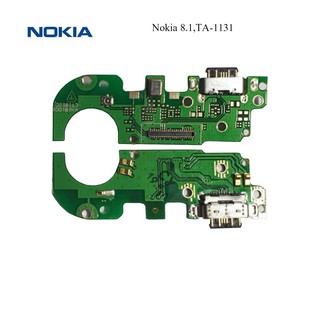 สายแพรชุดก้นชาร์จ Nokia 8.1,TA-1131