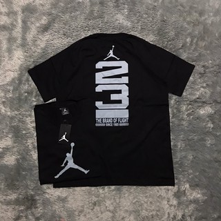 เสื้อยืดแขนสั้นพิมพ์ลาย AIR JORDAN THE BRAND OF FLIGHT คุณภาพสูงพรีเมี่ยม