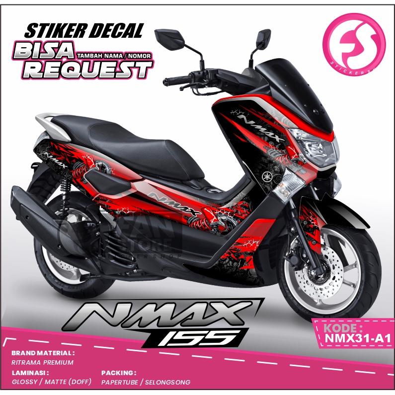 Nmax Full Body Decal Sticker Nmax 2019 Full Body Striping Nmax 155 2019 Graphic Motif - รหัส NMX31