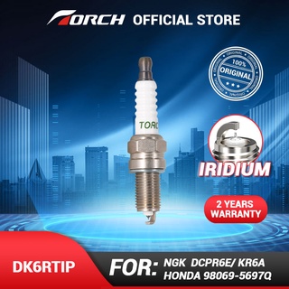 Ngk DCPR6E/ KR6A หัวเทียนอิริเดียมแพลตตินัม แบบเปลี่ยน DK6RTIP สําหรับ TOYOTA 90098-70051 CHAMPION RA 8 GHC DENSO XU 20 EPR-U HONDA 98069-5697Q MAZDA 1A04-18-110