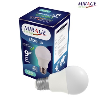 ASTINA / MIRAGE  หลอดไฟแอลอีดี LED Lighting Bulb Eco 9วัตต์ (แสงสีขาว) ประหยัดพลังงานA+ ขั้วหลอดE27 ถนอมสายตาไร้กัง