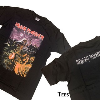 เสื้อยืดผ้าฝ้ายพรีเมี่ยมเสื้อวงดนตรี Iron Maiden เสื้อผ้าวินเทจ โดนใจสายแฟชั่น