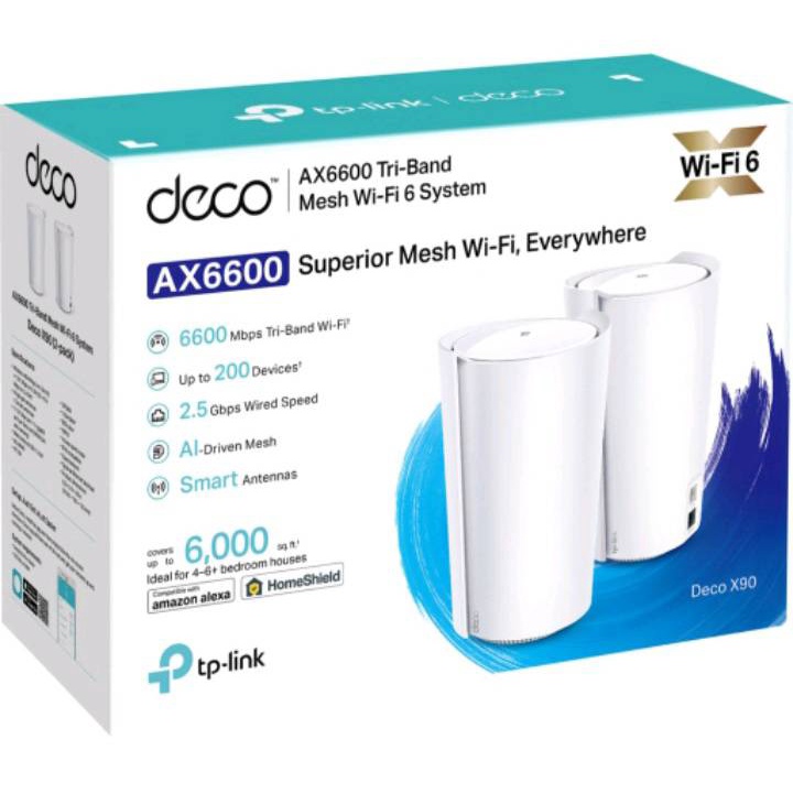 (เครื่องขยายสัญญาณ)📡 TP-LINK DECO X90 - AX6600 WHOLE HOME MESH WI-FI SYSTEM