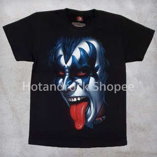 เสื้อยืดโอเวอร์ไซส์เสื้อวง Kiss TDM 1132 HOTANDROCKS-3XL