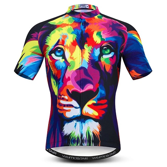 เสื้อกีฬาแขนสั้น ระบายอากาศ ลายสัตว์ 3D แห้งเร็ว สําหรับผู้ชาย