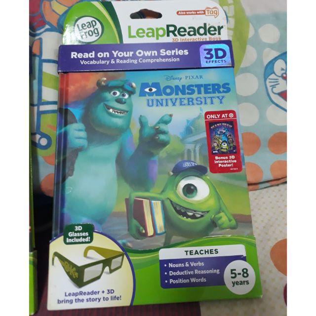 หนังสือLeapfrog Leapreader ใหม่ Monster สามมิติ