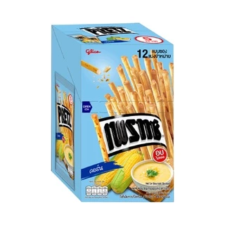 [1 กล่อง] PRETZ เพรทซ์ ขนมกรอบแบบแท่ง (12กรัม x 12ซอง/กล่อง)