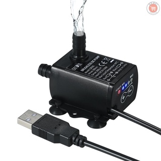 Deceal ปั๊มน้ําพุ Usb Dc5V 4.8W 300L/H Lift 300 ซม. กันน้ําปรับฟังก์ชั่นได้