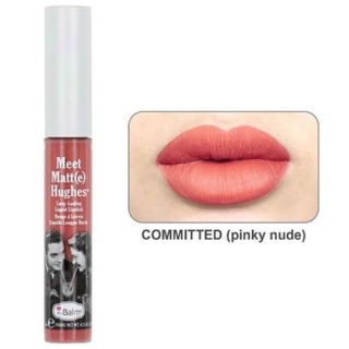 The Balm Meet Matte Hughes Long Lasting Liquid Lipstick ขนาดปกติ 7.4ml.   สี Committed (Pinky Nude