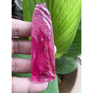 synthetic pink sapphire 47 gram 70x20mm rough stones