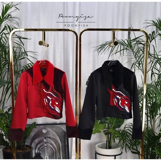 Jacket คอปกแขนยาว งานเเบรนด์Kloset