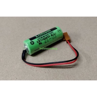 Lithium Battery แบตเตอรี่ CR17450SE-R (3V) SANYO ขั้วแจ็คสีน้ำตาล