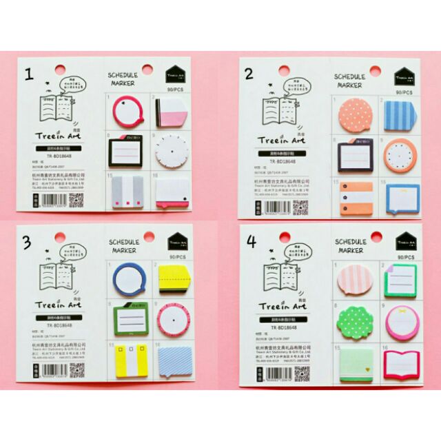 Mini Postit Schedule Marker