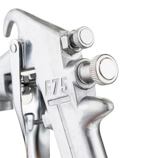 กาพ่นสี ( Spray Gun ) แบบหงาย รุ่น F75G and ระบบดูดสีก้นถ้วย F75 (สีเงิน) 400cc
