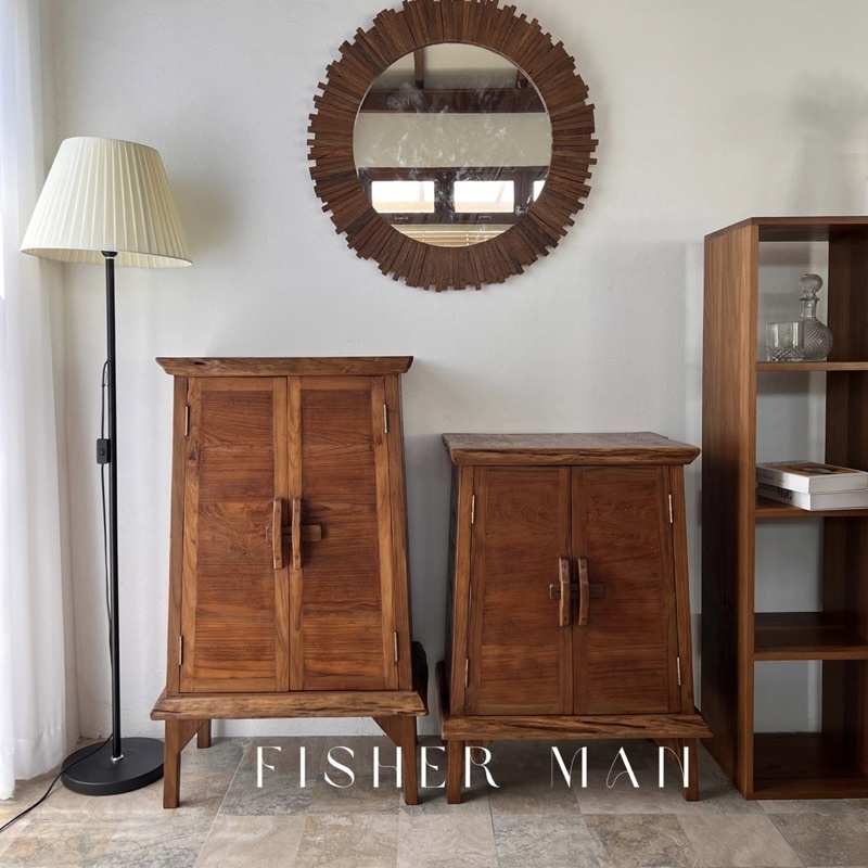 ตู้ไม้สักเก่า แบบโบราณ (Cabinet looker old teak wood)