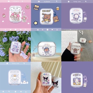 เคส สำหรับ Airpods 1/2/gen1/gen2/Airpods pro Case TPU เคสนิ่ม เคสใส เคสการ์ตูนน่ารัก Case gen1/gen2/pro พ้อมส่ง