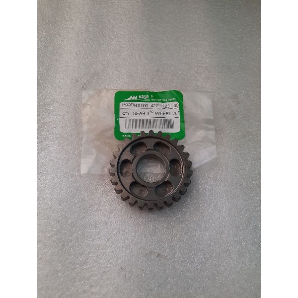 MESIN ENGINE RATIO GEAR / GEAR VERSENELING 3 RX100 (26T)