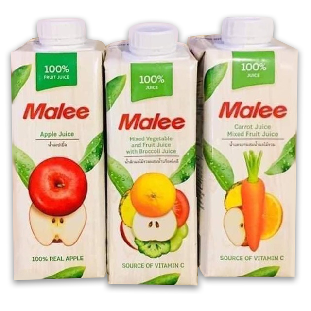 น้ำผลไม้ Malee 100% ปริมาณ 250 ml.