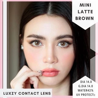 Latte (Brown) Size S คอนแทคเลนส์ 🕊 Luxzylens ค่าสายตา 0.00-6.00 Made in Korea 🇰🇷