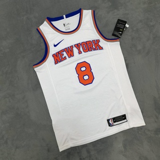 เสื้อกีฬาบาสเก็ตบอล Nba York Knicks สําหรับผู้ชาย #เสื้อกีฬาแขนสั้น ลายทีม Latrell Sprewell Jerseys สีขาว 8 ชิ้น