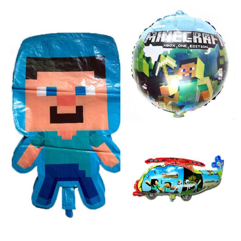 ลูกโป่งฟอยล์ ลายการ์ตูน Minecraft สําหรับตกแต่งปาร์ตี้วันเกิด มี 1 ชิ้น