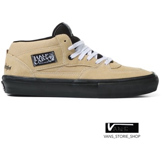 VANS SKATE HALF CAB ELIJAH BERLE KHAKI BLACK SNEAKERS สินค้ามีประกันแท้