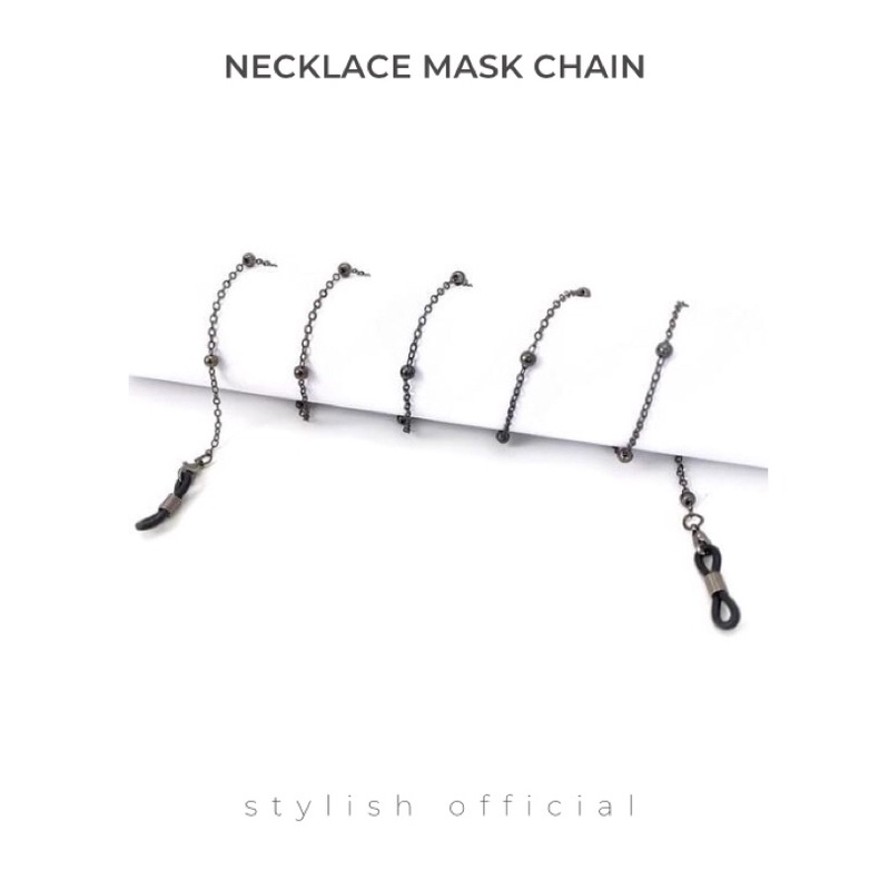 สร้อยคอ Mask Chain Ball/ Extended Mask Chain Men/ Tali Mask Perempuan Lelaki