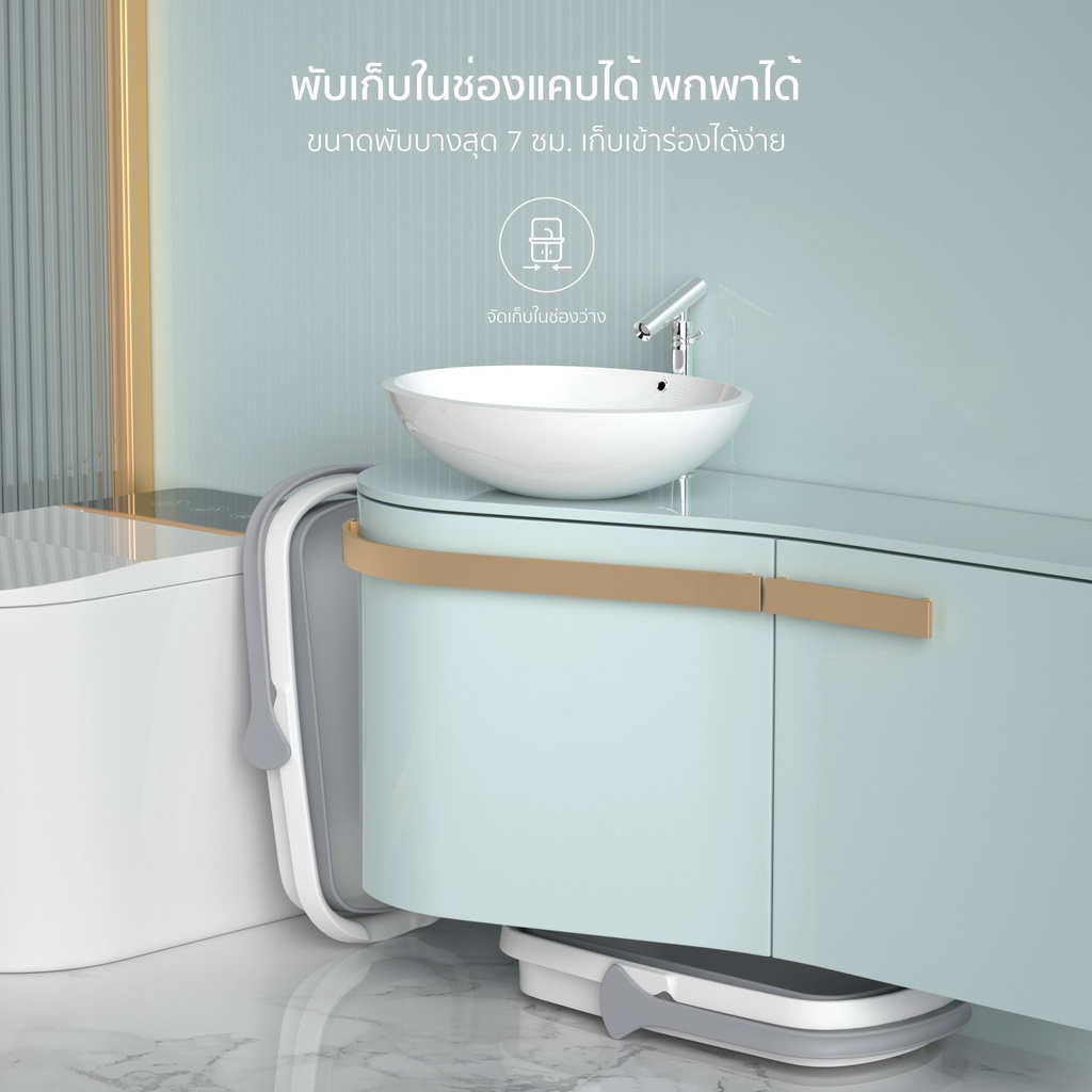 Randy ถังน้ำพับได้ขนาด 14 ลิตร เก็บง่าย ถังยืดพับได้ อเนกประสงค์ - รูปที่ 2