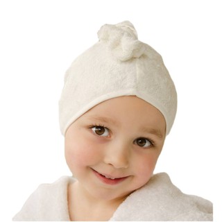 Cuddledry ผ้าเช็ดผมพรีเมี่ยมจากเส้นใยไผ่ธรรมชาติ สีขาว (Cuddletwist Bamboo Hair Towel, White Color)