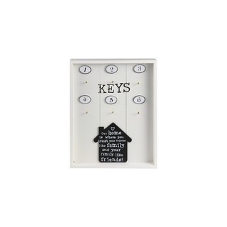 ขอแขวน MY KEYS 24X2.2X30CM ขาว HOME LIVING STYLE | HOME LIVING STYLE | ISP/FD-020-008 ของตกแต่งบ้าน HOME LIVING STYLE On