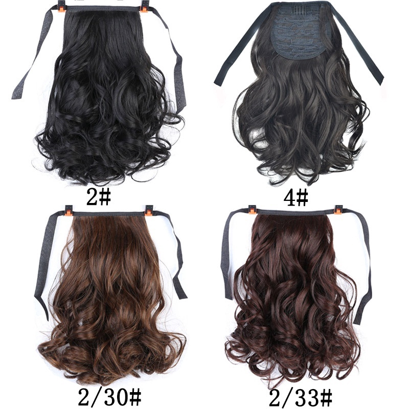 แฮร์พีชหางม้า ผมสังเคราะห์ แบบสั้น แบบหยิก สําหรับเด็ก - รูปที่ 2