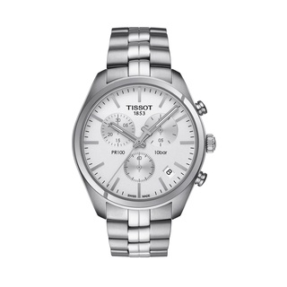 Tissot PR 100 Chronograph ทิสโซต์ พี่อาร์ 100 สีเงิน T1014171103100 นาฬิกาผู้ชาย