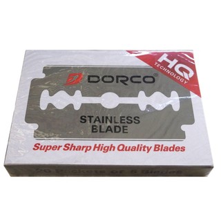 100ใบ Dorco Stainless Blade ใบมีดโกน ตราดรอโก้ ใบมีด 2คม ผลิตจากสแตนเลส อย่างดี