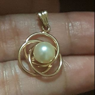 จี้เงินแท้ไข่มุกแท้ประกายสวย (Natural pearl pendant)