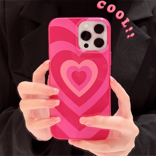 เคสโทรศัพท์มือถือแบบนิ่ม กันกระแทก ลายหัวใจ สําหรับ Iphone 11 12 13pro max 12 11 8p XS XR