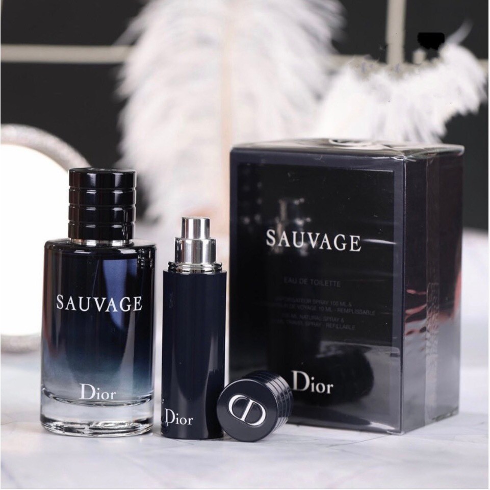 Set Dior Sauvage EDT 100ml +  Refill 10 ml
