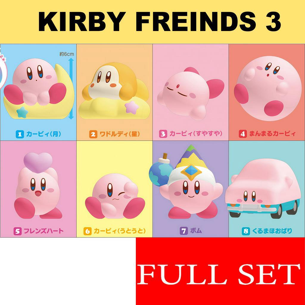 (ยกเซต) รุ่น3 Re-Ment Kirby`s Dream Land Kirby Friends 3  kirby friends3 🇯🇵รุ่น3 กาชาปอง โมเดลเคอร์บ