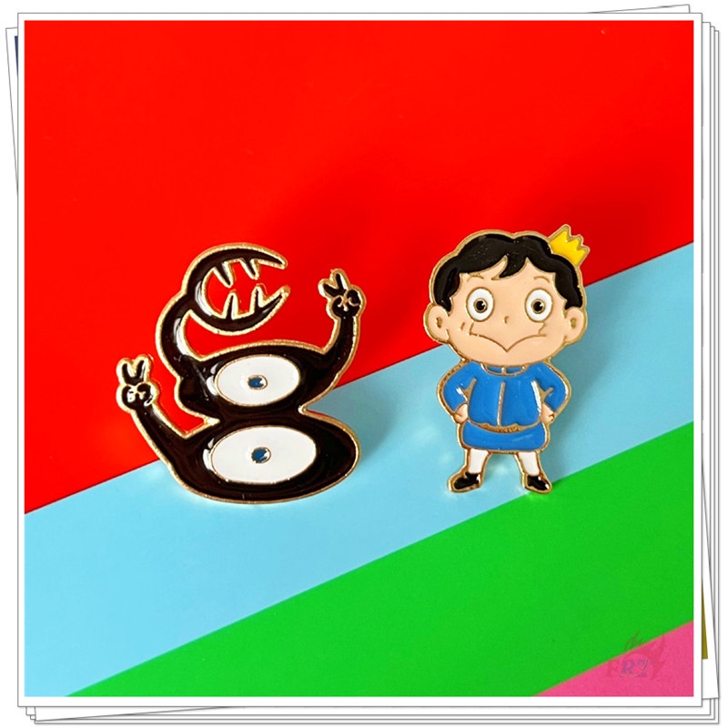 ★ เข็มกลัด Ranking of Kings Bojji & Kage ★ เข็มกลัด รูปการ์ตูนอนิเมะ Doodle Enamel Pins แบบสร้างสรรค์ สําหรับติดกระเป๋าเป้สะพายหลัง จํานวน 1 ชิ้น