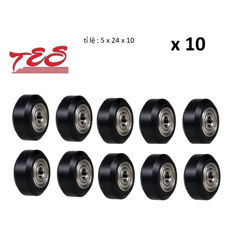 ล้อพลาสติก POM 625Z CNC x 10 ชิ้น CN62