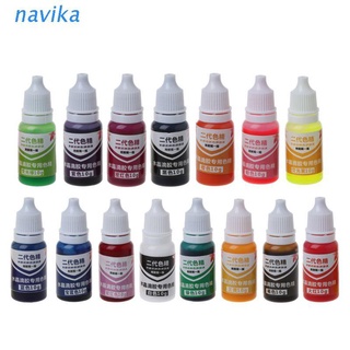 Nav สบู่ย้อมสีเรซิ่น 15 สี 10 มล. สําหรับทําเครื่องประดับ