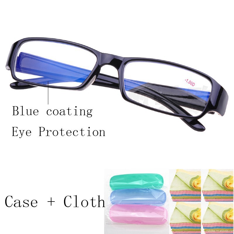 Reading glasses -1.00 to -4.00 Myopia Clear Frame Glasses Spectacle Frame Clear Lens Optical