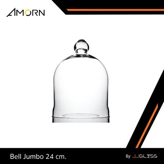 ่JJGLASS- (AMORN) Bell Jumbo   -  ครอบแก้ว แฮนด์เมด เนื้อใส