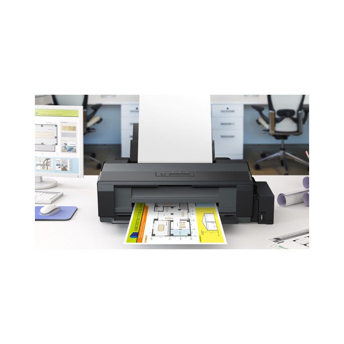 (โค้ดลด 1,000 บาท  MRDEL1300 ) ส่งฟรี ! Printer Epson L1300 A3 Ink Tank + น้ำหมึกแท้ 5 ขวด(ของใหม่คร