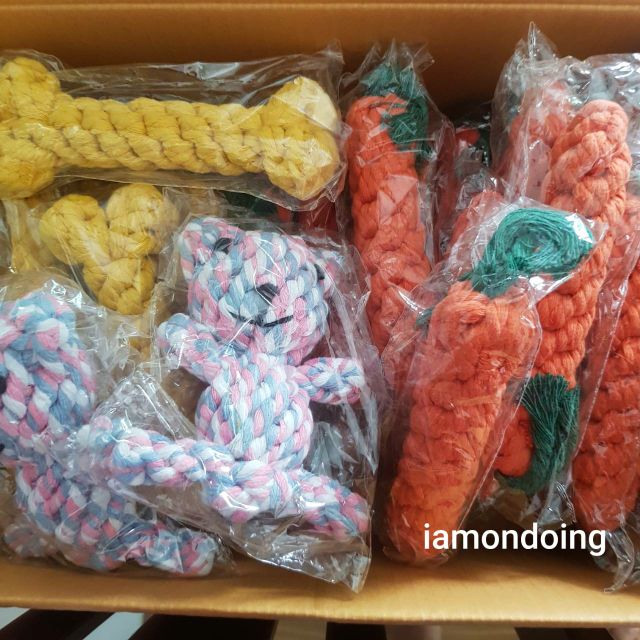 Happy PETs ของเล่นสุนัข เชือกขัดฟัน รูปสัตว์ ของเล่นหมา - รูปที่ 4