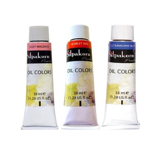 สีน้ำมัน SILPAKORN PRADIT Oil Colors ศิลปากรประดิษฐ์ 38 ml.