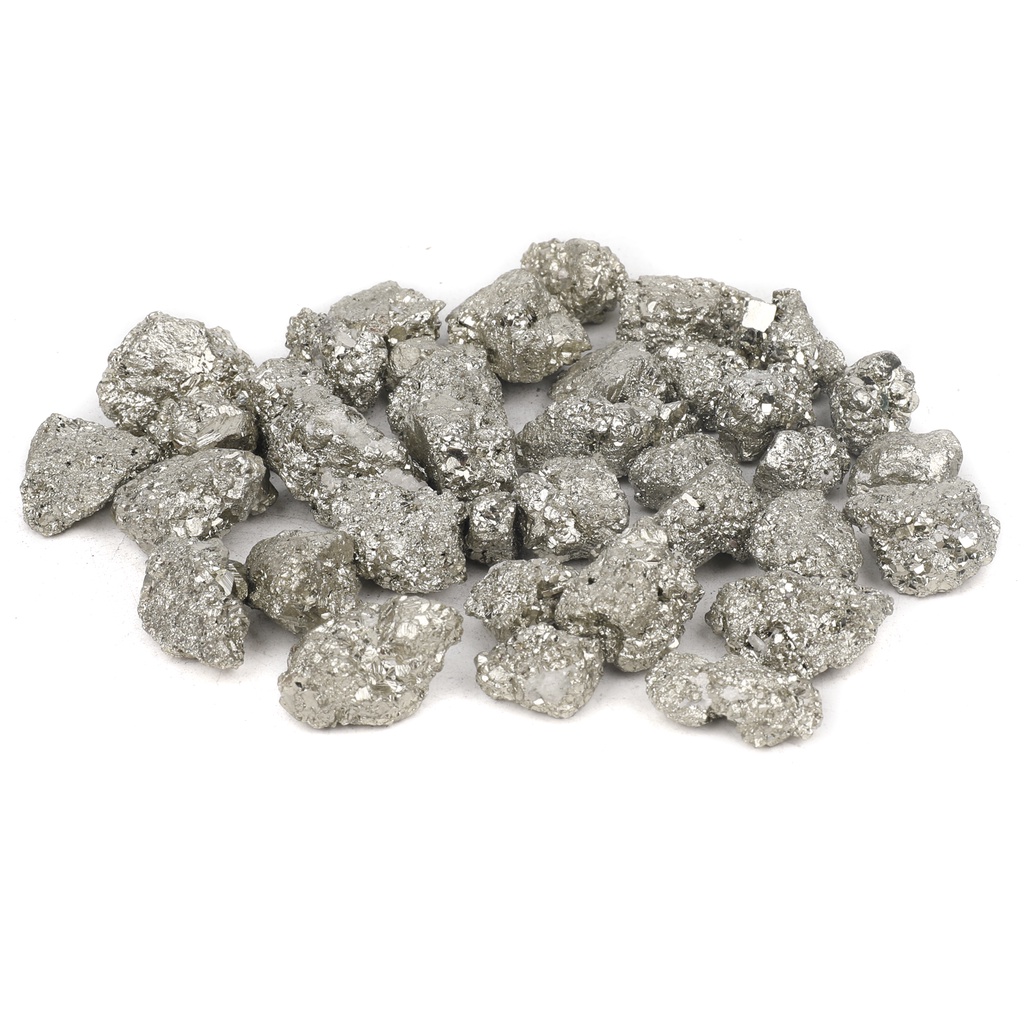 100g ธรรมชาติ Pyrite Shining คริสตัลหิน 15-30 มม.Fools Gold หินเหล็กแร่ดิบคริสตัลสื่อการสอน