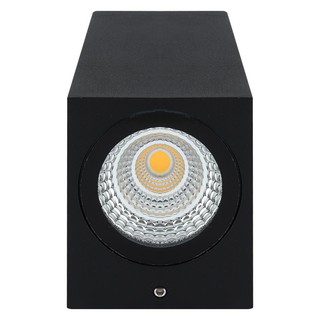 ไฟผนังภายนอก ไฟผนังนอก LED CARINI LCW0220S 2X3 วัตต์ WARMWHITE อะลูมิเนียม MODERN สีดำ โคมไฟภายนอก โคมไฟ หลอดไฟ OUTDOOR